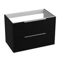 Dulap baza suspendat Rune Ivar 2 sertare 80 cm negru mat