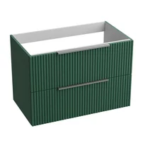 Dulap baza suspendat Rune Ivar 2 sertare 80 cm verde mat