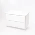 Dulap baza suspendat Rune Laguz 2 sertare 80 cm alb lucios picture - 3