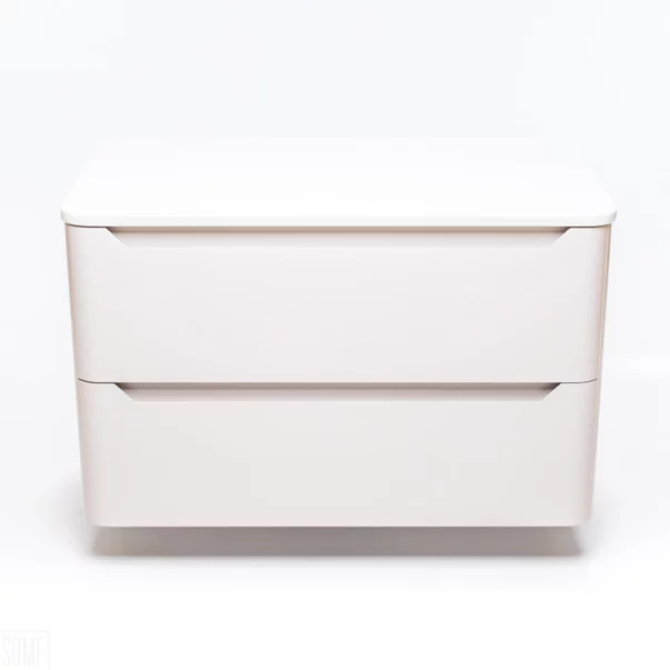 Dulap baza suspendat Rune Laguz 2 sertare 80 cm bej mat picture - 3