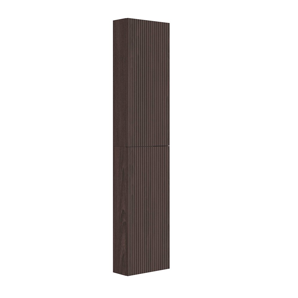 Dulap coloana mare Gala Canaletto suspendat nuc negru mat 2 usi batante 35 cm