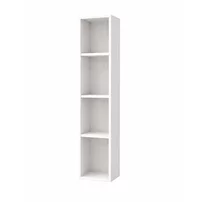 Dulap coloana mare suspendat KolpaSan Storia cu rafturi 28x150 cm finisaj alb