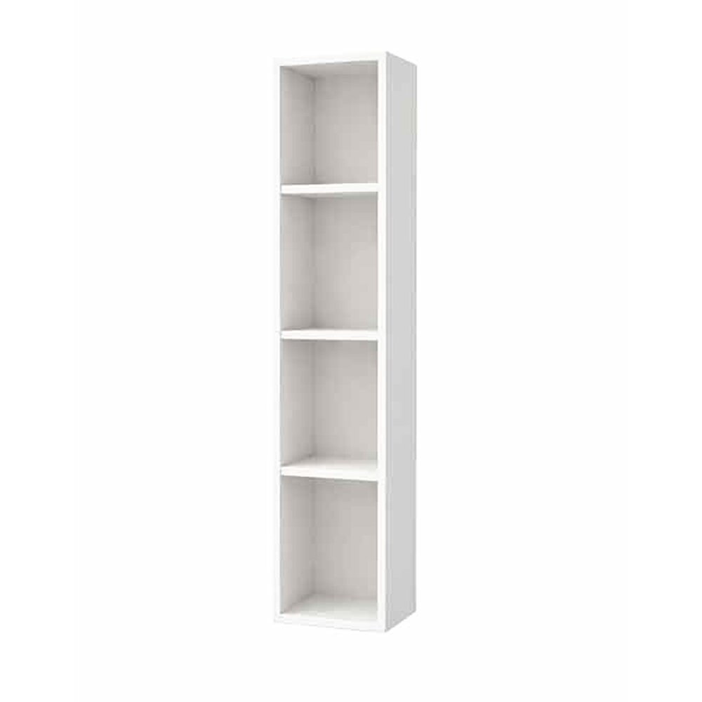 Dulap coloana mare suspendat KolpaSan Storia cu rafturi 28x150 cm finisaj alb