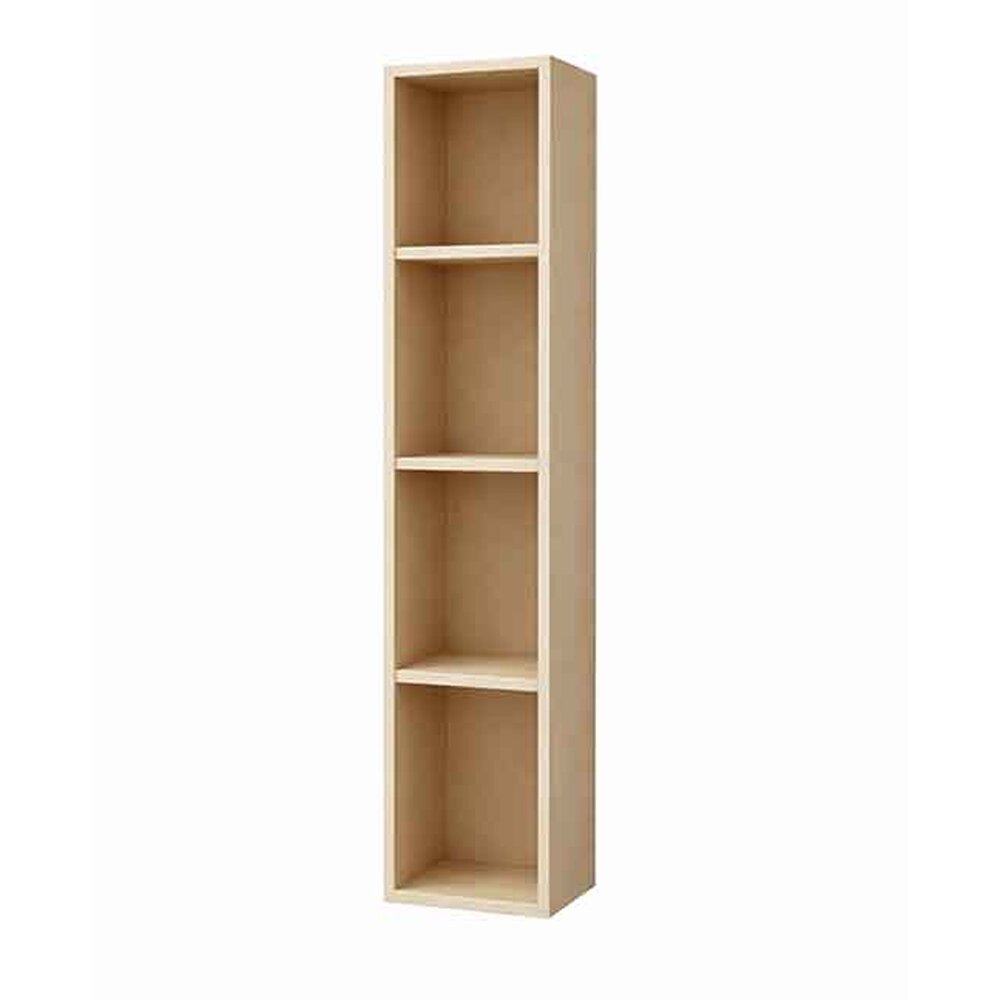 Dulap coloana mare suspendat KolpaSan Storia cu rafturi 28x150 cm finisaj lemn acacia