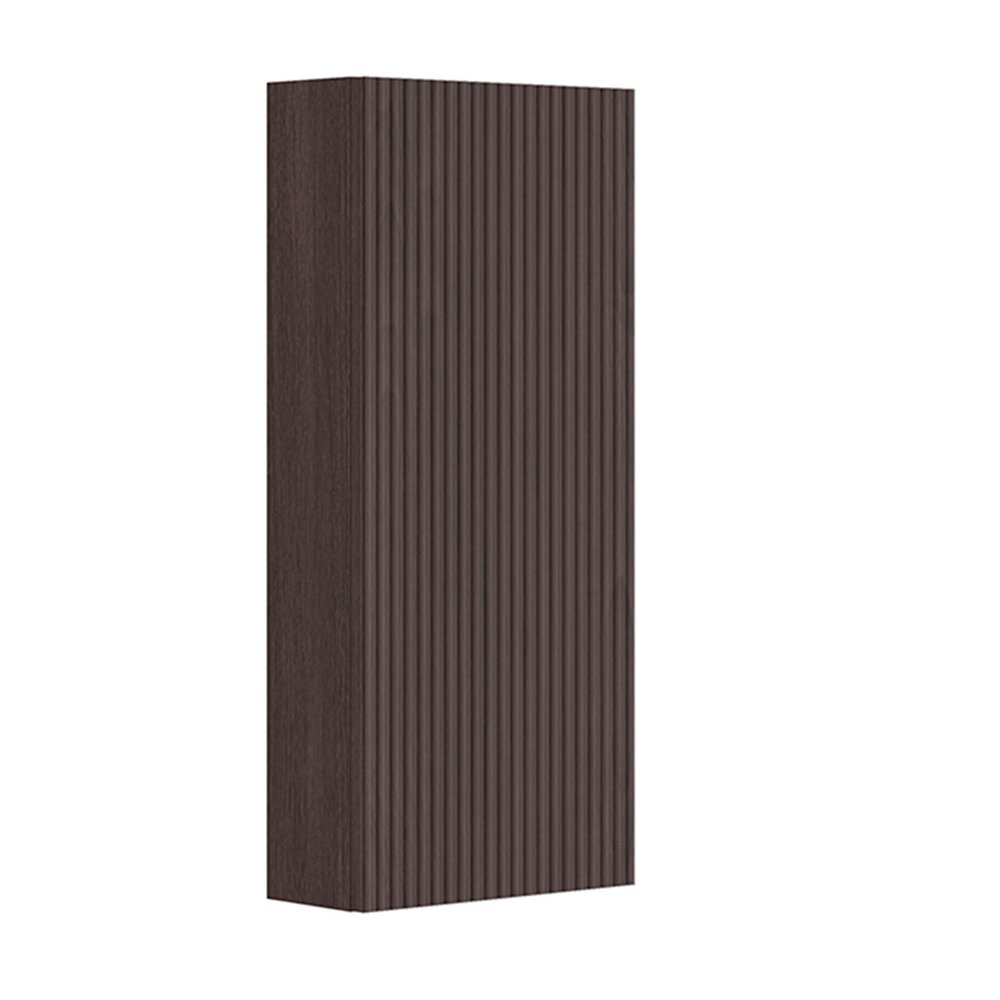 Dulap coloana mediu Gala Canaletto suspendat nuc negru mat 1 usa batanta 35 cm