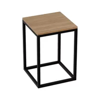 Dulap coloana mediu stativ Rune Snorri 35 cm finisaj negru-lemn