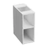 Dulap coloana mediu suspendat Asger 1 raft 20 cm alb lucios picture - 1