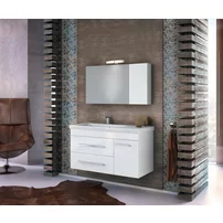 Dulap cu oglinda suspendat Drop Status alb 2 usi 97 cm