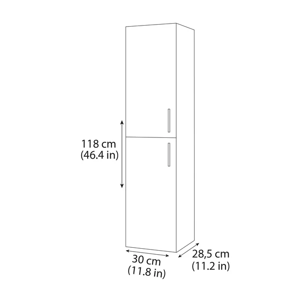 Dulap inalt suspendat Drop Lines verde 2 usi 30 cm picture - 5