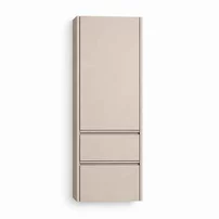 Dulap inalt suspendat KolpaSan Joy 1 usa si 2 sertare 45 cm finisaj light grey
