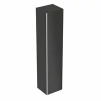 Dulap inalt suspendat Geberit Acanto 2 usi 38 cm lava gri inchis