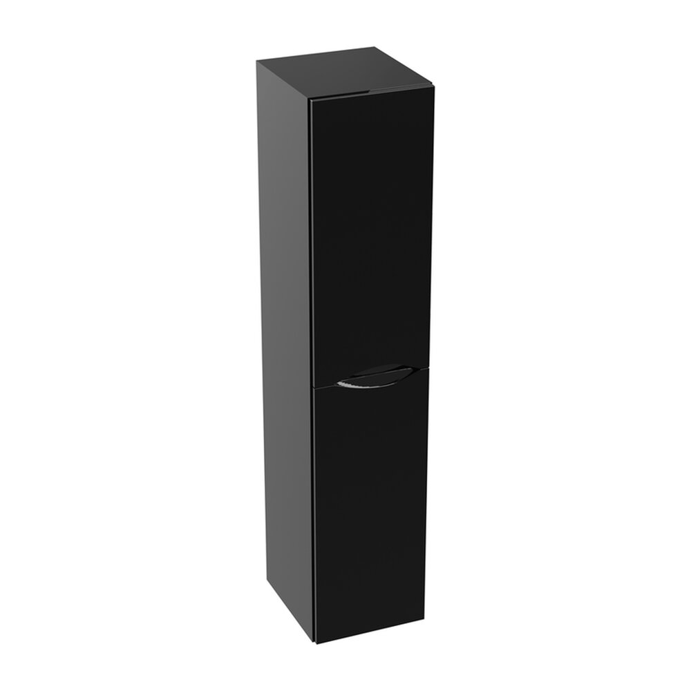 Dulap inalt suspendat Rune Asger 2 usi 30 cm negru lucios