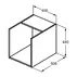 Dulap lateral suspendat Ideal Standard i.life B 40 cm gri carbon mat picture - 3