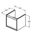 Dulap suspendat pentru lavoar gri deschis lemn Ideal Standard Connect Air Cube 43.5 cm picture - 4