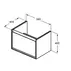 Dulap suspendat pentru lavoar gri deschis lemn Ideal Standard Connect Air Cube 58.5 cm picture - 2