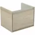 Dulap suspendat pentru lavoar maro deschis lemn Ideal Standard Connect Air Cube 53.5 cm picture - 1
