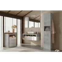 Dulap tip coloana gri LC Mobili Italia Hamburg 180x35 cm