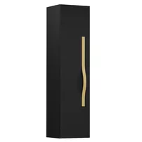 Dulap tip coloana suspendat negru Krofam e-VOG 130 cm maner auriu