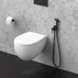 Dus igienic cu baterie Rubineta Ultra monocomanda finisaj negru mat picture - 4