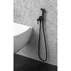 Dus igienic cu baterie Rubineta Ultra monocomanda finisaj negru mat picture - 1