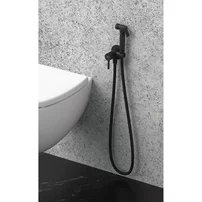 Dus igienic cu baterie Rubineta Ultra monocomanda finisaj negru mat