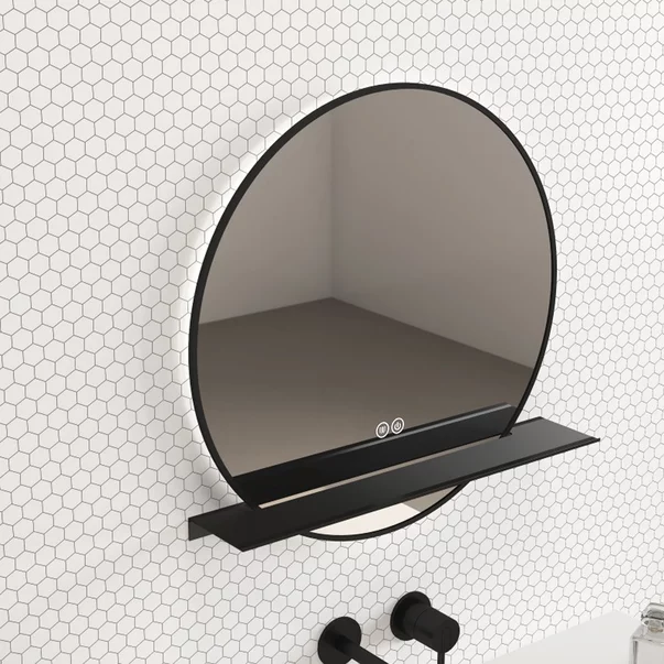 Etajera aluminiu Inter Ceramic negru mat 60x11.8 cm picture - 2