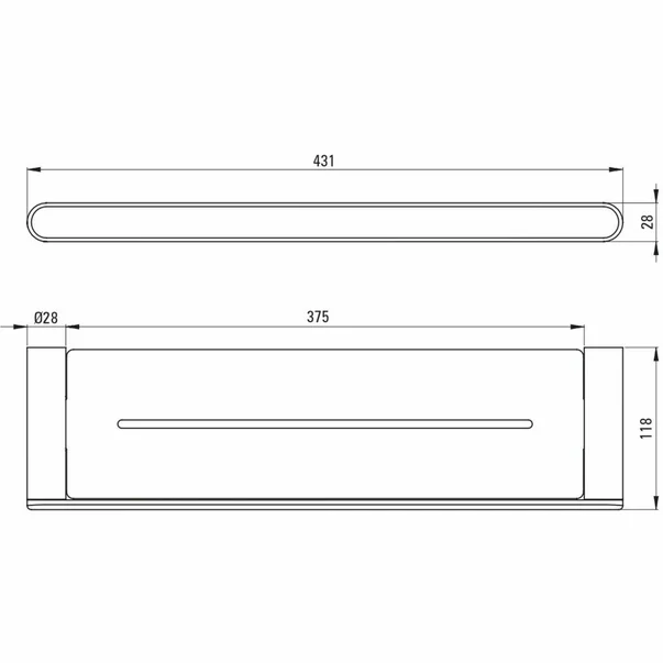 Etajera auriu periat Deante Round picture - 2