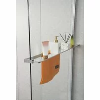 Etajera cu suport prosop Rune Syn cu prindere pe paravan de dus crom