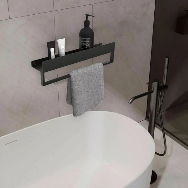 Etajera negru mat Rea SF01 60 cm picture - 2