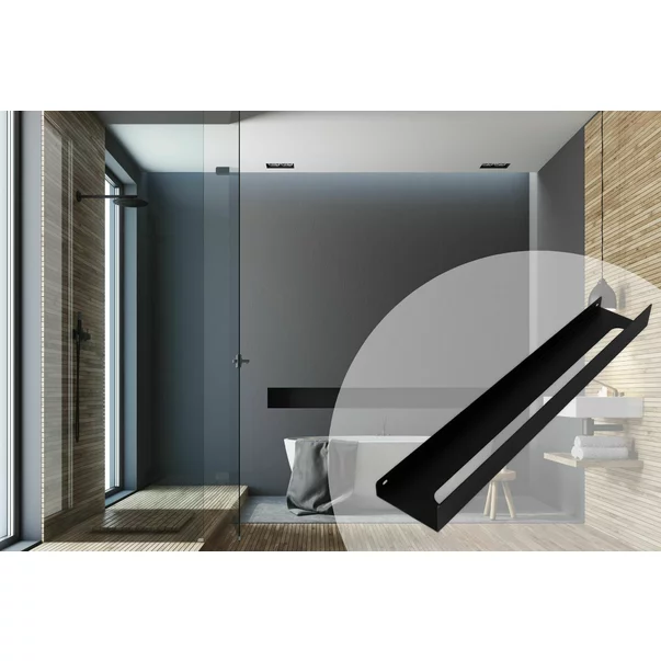 Etajera negru mat Rea SF02 60 cm picture - 7