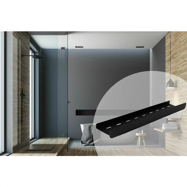 Etajera negru mat Rea SF03 60 cm 5902557398430 | Neakaisa.ro