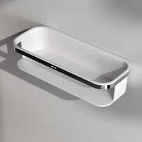 Etajera otel inoxidabil AM.PM Func finisaj alb-crom lucios