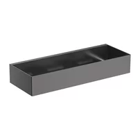 Etajera otel inoxidabil Omnires Uni 30 cm finisaj antracit periat