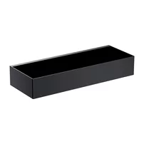 Etajera otel inoxidabil Omnires Uni 30 cm finisaj negru mat