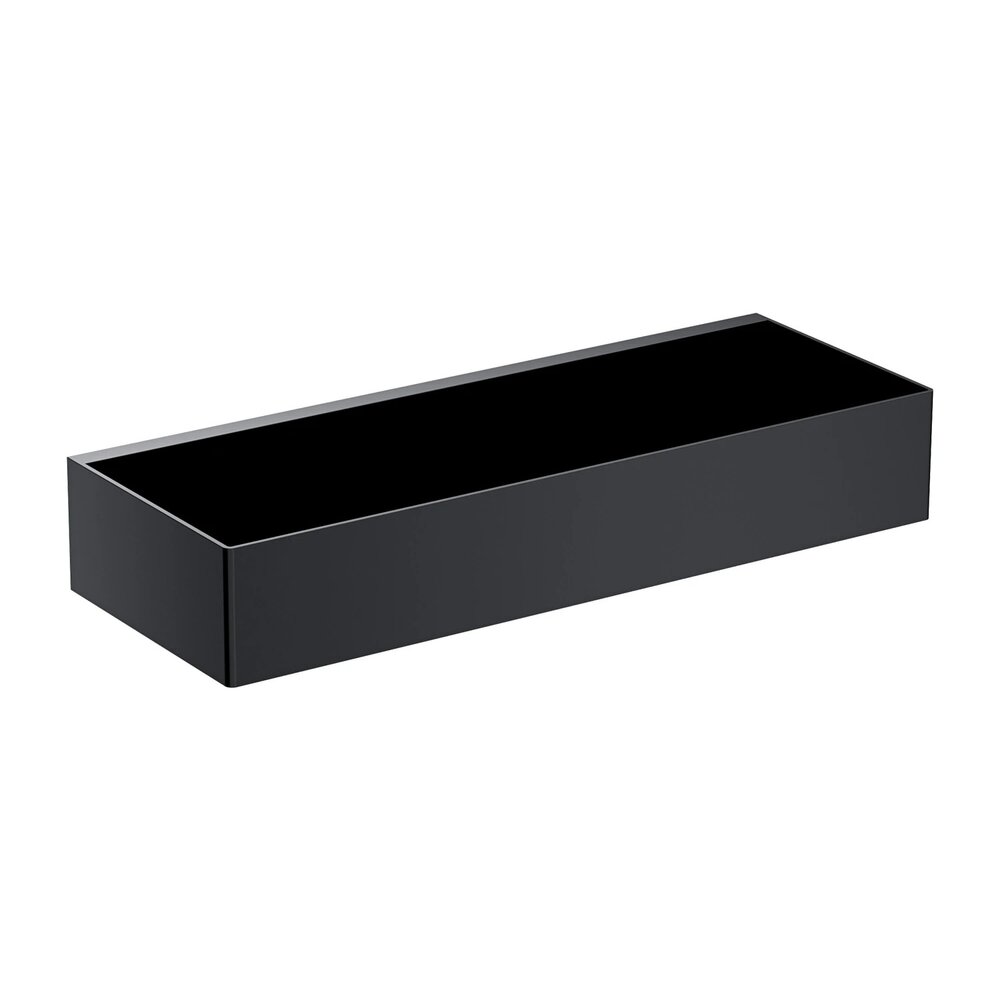 Etajera otel inoxidabil Omnires Uni 30 cm finisaj negru mat