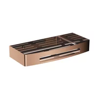 Etajera pentru dus Omnires Uni finisaj cupru lucios 30x15 cm