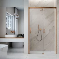 Usa de nisa culisanta Radaway Idea DWJ 120 cm sticla 6 mm finisaj cupru periat-transparent deschidere dreapta