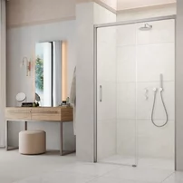 Usa de nisa culisanta Radaway Idea DWJ 110 cm sticla 6 mm finisaj nichel periat-transparent deschidere dreapta