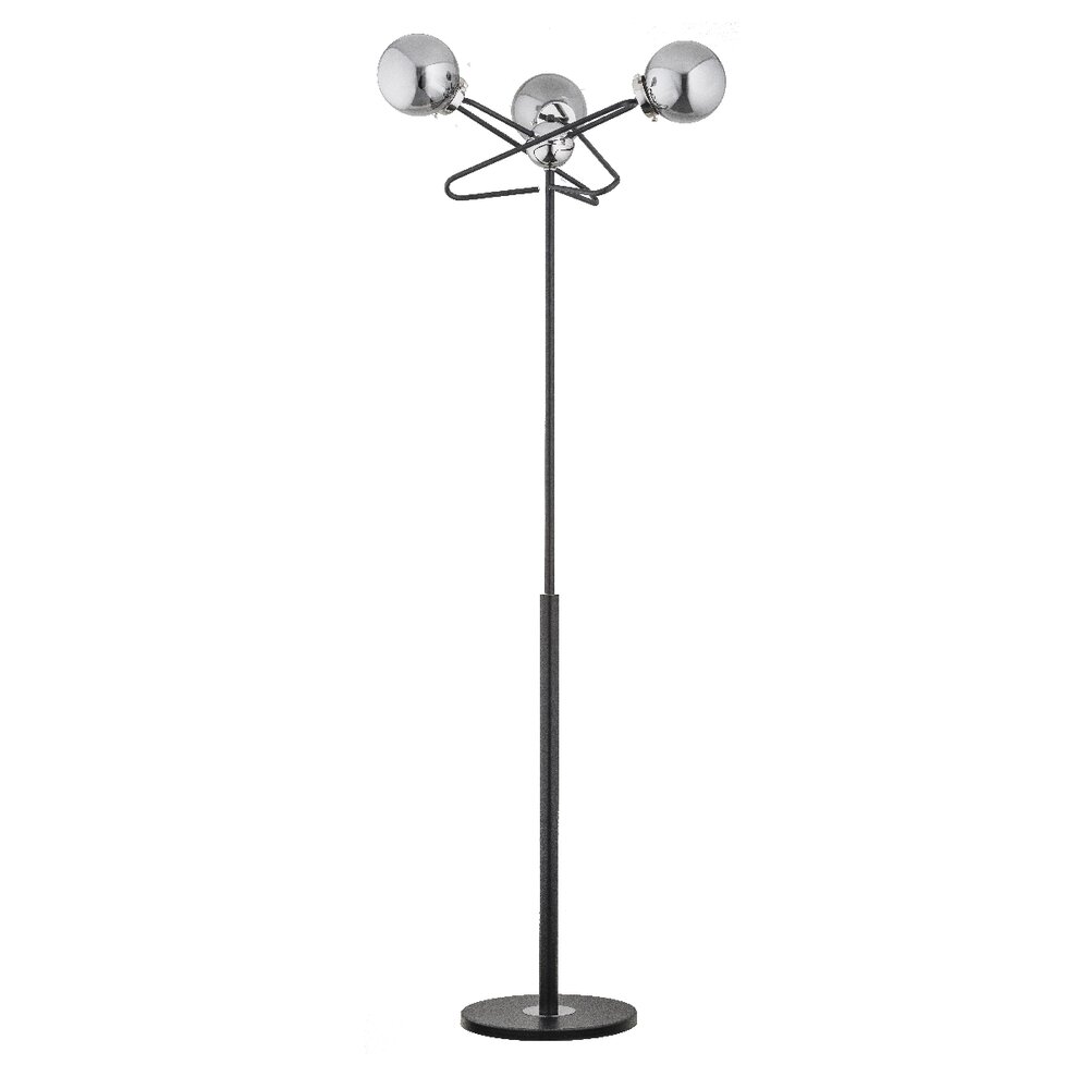 Lampadar Alfa Late 3 negru/argintiu