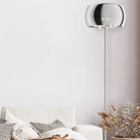 Lampadar crom/transparent Zuma Line Crystal 4 becuri