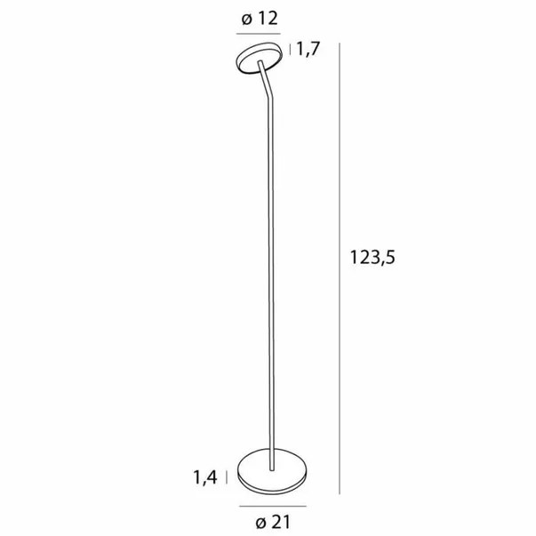 Lampadar Maxlight Ibiza LED 3000K cu finisaj negru picture - 3