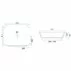 Lavoar alb/auriu pe blat Rea Floria 51 cm picture - 4