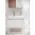 Lavoar alb pe mobilier Cersanit Inverto 80 cm Stanga picture - 7