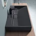 Lavoar din compozit pe blat Rune Garm 100 cm negru picture - 2