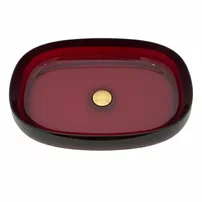 Lavoar din rasina pe blat Rune Bjorn 58 cm rosu