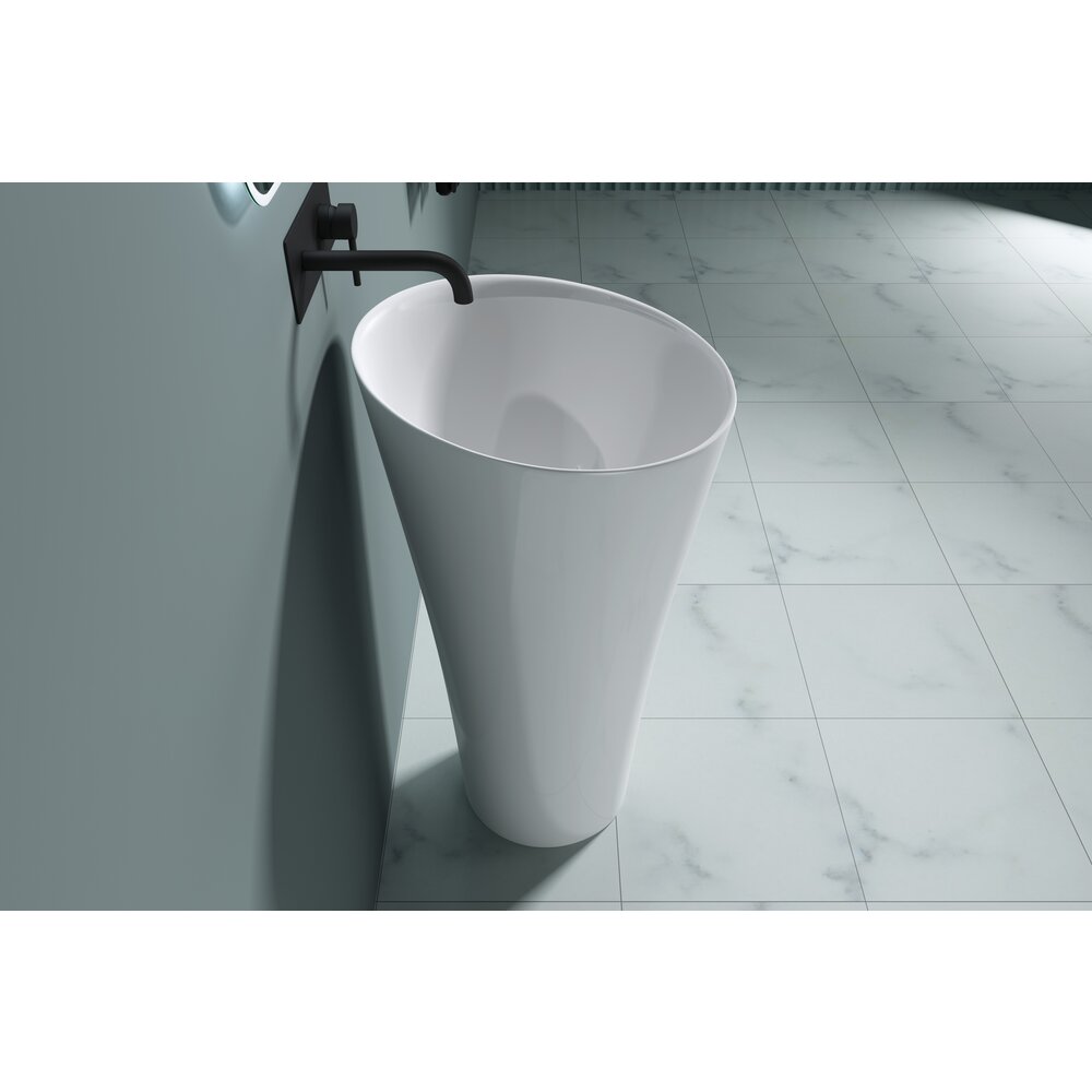 Lavoar freestanding din compozit Rune Baugi 51 cm
