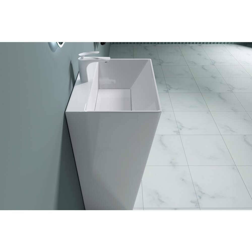 Lavoar freestanding din compozit Rune Hel 60 cm