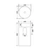 Lavoar freestanding din rasina Rune Mond sunset 40 cm picture - 3