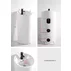 Lavoar freestanding Fluminia Jussac-46 alb 46 cm picture - 3