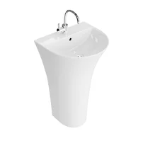 Lavoar freestanding Rune Svala semirotund 46 cm alb lucios